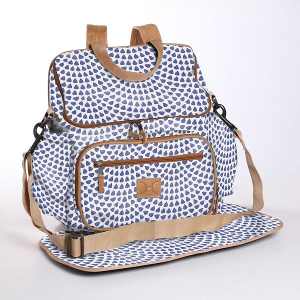 Scale Away Dazzling Blue - Laminated Nappy Backpack