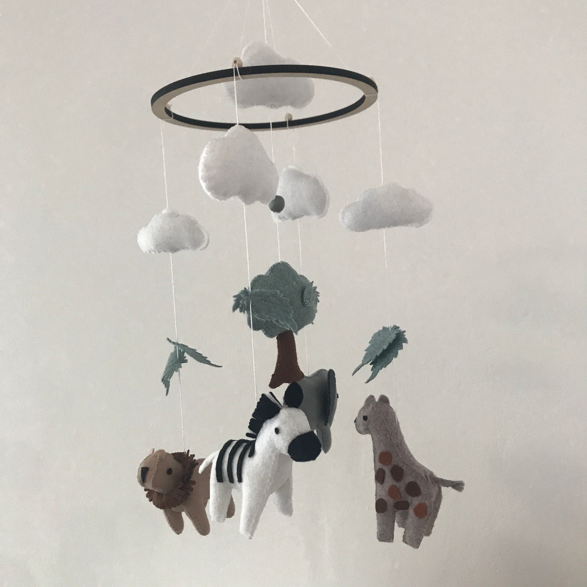 Safari Cot Mobile 3D Felt Slumber Hub