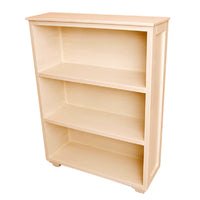 Low Bookshelf with 3 Shelves