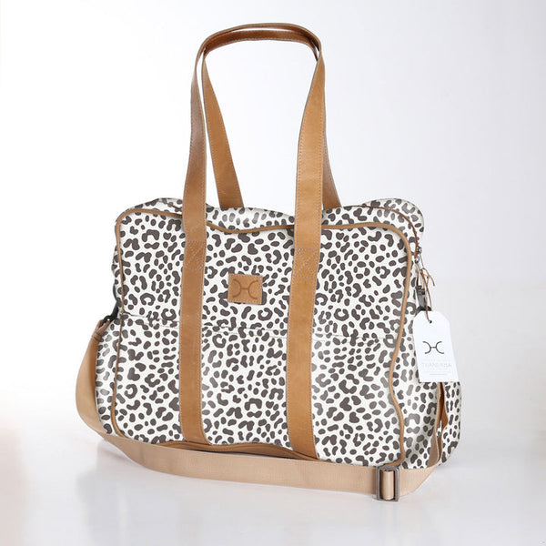 Cheetah White - Laminated Toddler Bag
