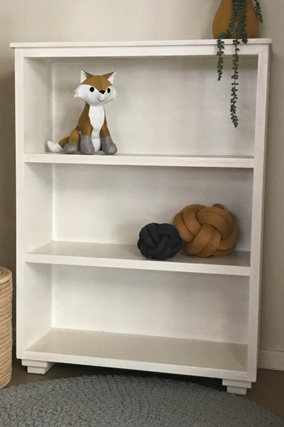 Low Bookshelf with 3 Shelves
