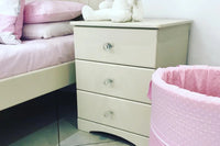 Side Table 3 Drawers Plain