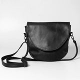 Genuine Leather Saddle Handbag