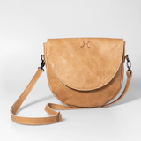 Genuine Leather Saddle Handbag