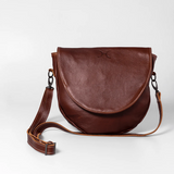 Genuine Leather Saddle Handbag