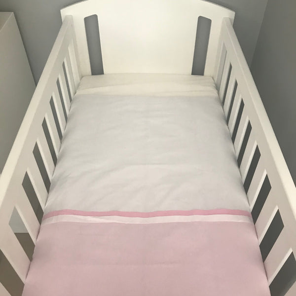 Cot Duvet Cover - Baby Pink