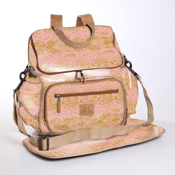 Python Bloom - Laminated Nappy Backpack