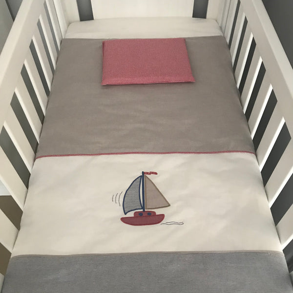 Sail Away - 4 Piece Cot Linen Set