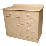 Large Compactum - 1 Door with Grooves, 5 Drawers