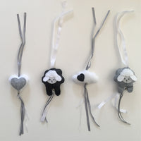Sheep Swing Set - Charcoal, Grey & White