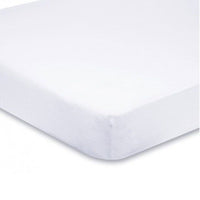 White Cot Fitted Sheet - 100% Cotton