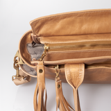 Hazelnut - Leather Noah Nappy Bag