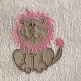 Zippy Zoo Pink & Stone Lion - Changing Mattress Cover & Inner
